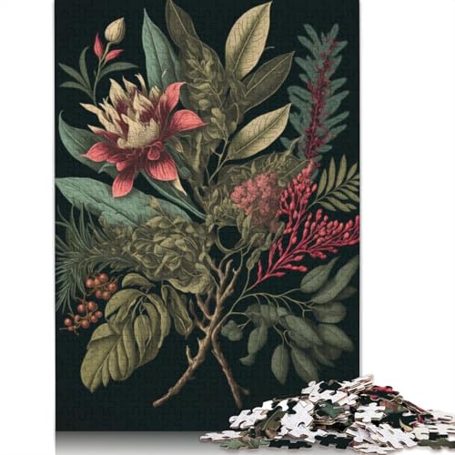 Art Flowers Puzzle 1000 Teile Schwer Puzzle Spielzeug Lernspiel Impossible Herausforderungsspielzeug Für Erwachsene Und Kinder Ab 12 Jahren 1000pcs (75x50cm) von LMYmoney