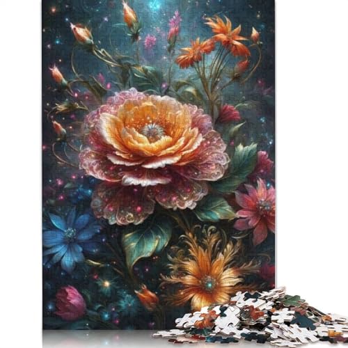Art Flowers Puzzle 1000 Teile Schwer Puzzle Spielzeug Lernspiel Impossible Herausforderungsspielzeug Für Erwachsene Und Kinder Ab 12 Jahren 1000pcs (75x50cm) von LMYmoney