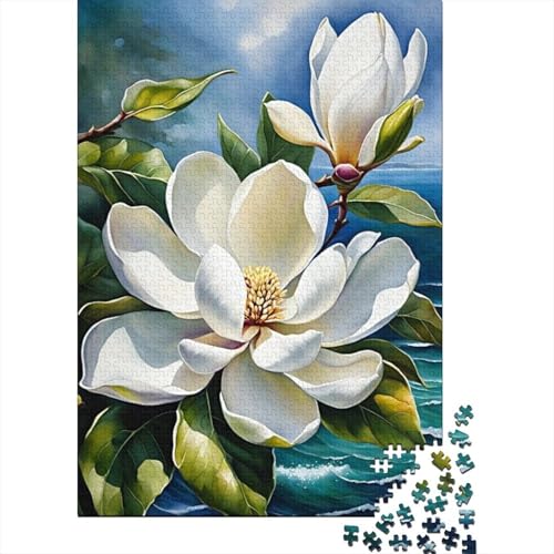 Art Flowers Puzzle 1000 Teile Schwer Puzzle Spielzeug Lernspiel Impossible Herausforderungsspielzeug Für Erwachsene Und Kinder Ab 14 Jahren 1000pcs (38x26cm) von LMYmoney