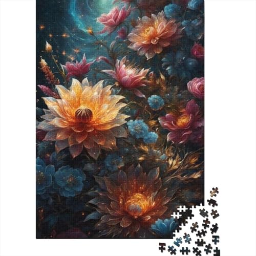Art Flowers Puzzle 1000 Teile Schwer Puzzle Spielzeug Lernspiel Impossible Herausforderungsspielzeug Für Erwachsene Und Kinder Ab 14 Jahren 1000pcs (38x26cm) von LMYmoney
