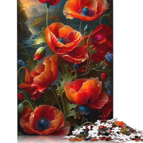Art Flowers Puzzle 1000 Teile Schwer Puzzle Spielzeug Lernspiel Impossible Herausforderungsspielzeug Für Erwachsene Und Kinder Ab 14 Jahren 1000pcs (75x50cm) von LMYmoney
