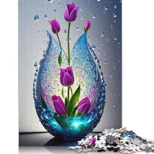 Art Flowers Puzzle 1000 Teile Schwer Puzzle Spielzeug Lernspiel Impossible Herausforderungsspielzeug Für Erwachsene Und Kinder Ab 14 Jahren 1000pcs (75x50cm) von LMYmoney