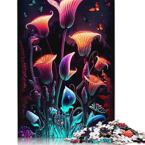 Art Flowers Puzzle 1000 Teile Schwer Puzzle Spielzeug Lernspiel Impossible Herausforderungsspielzeug Für Erwachsene Und Kinder in Bewährter 1000pcs (75x50cm) von LMYmoney