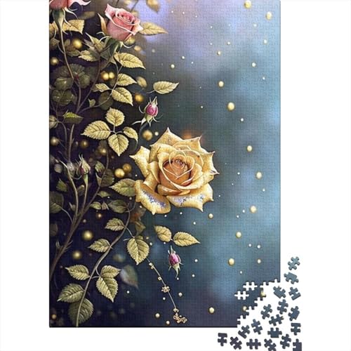 Art Flowers Puzzle 1000 Teile Schwer Puzzle Spielzeug Pädagogisches Spiel Impossible Herausforderung Spielzeug Für Erwachsene Kinder 1000pcs (38x26cm) von LMYmoney