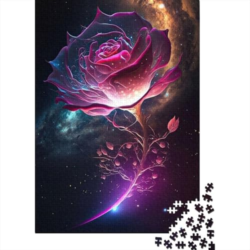 Art Flowers Puzzle 1000 Teile Schwer Puzzle Spielzeug Pädagogisches Spiel Impossible Herausforderung Spielzeug Für Erwachsene Kinder 1000pcs (38x26cm) von LMYmoney