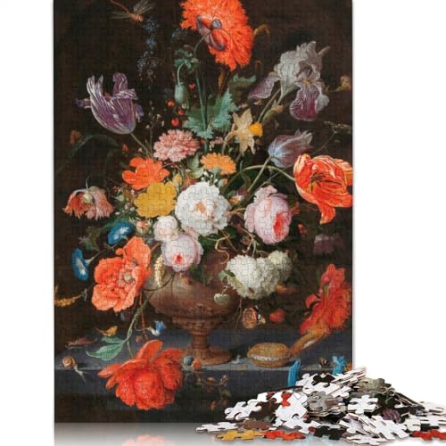 Art Flowers Puzzle 1000 Teile Schwer Puzzle Spielzeug Pädagogisches Spiel Impossible Herausforderung Spielzeug Für Erwachsene Und Kinder in Bewährter 1000pcs (75x50cm) von LMYmoney