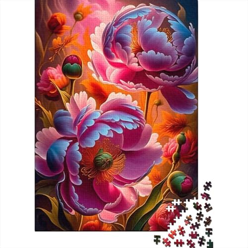 Art Flowers Puzzle 1000 Teile Schwer Puzzle Spielzeug Pädagogisches Spiel Impossible Herausforderungsspielzeug Für Erwachsene Und Kinder in Bewährter 1000pcs (38x26cm) von LMYmoney