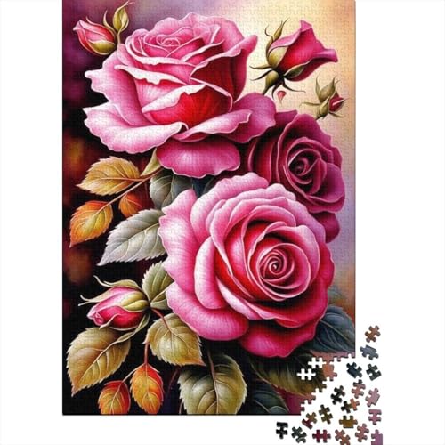 Art Flowers Puzzle 1000 Teile Schwer Puzzle Spielzeug Pädagogisches Spiel Impossible Herausforderungsspielzeug Für Erwachsene Und Kinder in Bewährter 1000pcs (38x26cm) von LMYmoney
