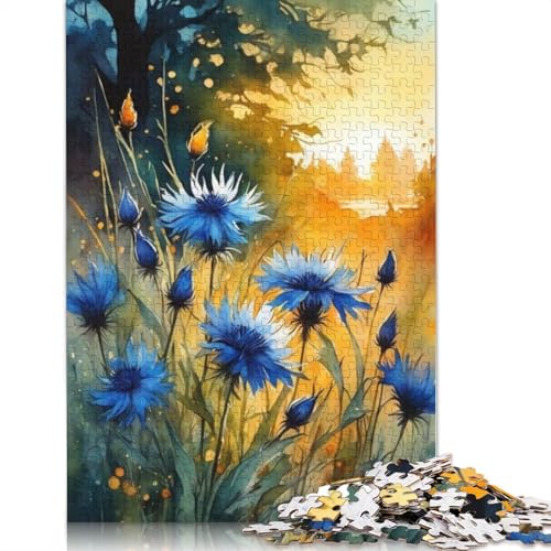 Art Flowers Puzzle 1000 Teile Schwer Puzzle Spielzeug Pädagogisches Spiel Impossible Herausforderungsspielzeug Für Erwachsene Und Kinder in Bewährter 1000pcs (75x50cm) von LMYmoney