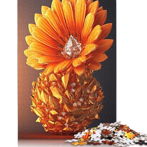 Art Flowers Puzzle 1000-teilige Schwer Puzzle Spielzeug Lernspiel Impossible Herausforderung Spielzeug Für Erwachsene Kinder 1000pcs (75x50cm) von LMYmoney