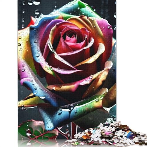 Art Flowers Puzzle 1000-teilige Schwer Puzzle Spielzeug Lernspiel Impossible Herausforderung Spielzeug Für Erwachsene Kinder 1000pcs (75x50cm) von LMYmoney