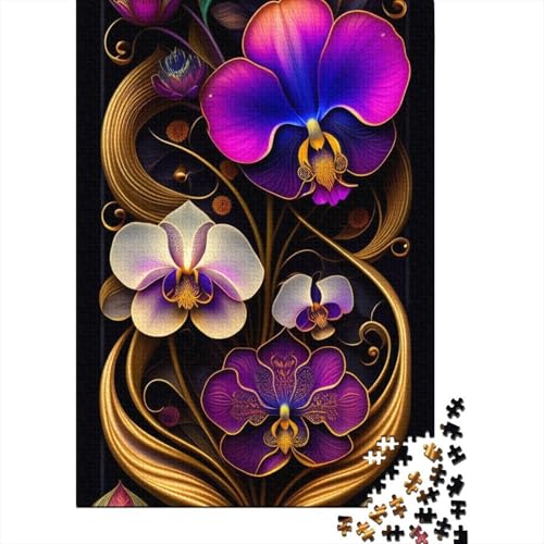 Art Flowers Puzzle 1000-teilige Schwer Puzzle Spielzeug Lernspiel Impossible Herausforderung Spielzeug Für Erwachsene Und Kinder Ab 12 Jahren 1000pcs (38x26cm) von LMYmoney