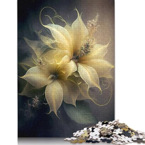 Art Flowers Puzzle 1000-teilige Schwer Puzzle Spielzeug Lernspiel Impossible Herausforderung Spielzeug Für Erwachsene Und Kinder Ab 12 Jahren 1000pcs (75x50cm) von LMYmoney