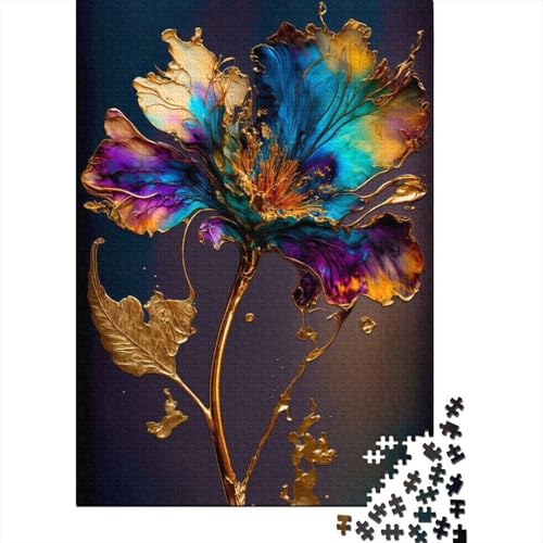 Art Flowers Puzzle 1000-teilige Schwer Puzzle Spielzeug Lernspiel Impossible Herausforderung Spielzeug Für Erwachsene Und Kinder in Bewährter 1000pcs (38x26cm) von LMYmoney