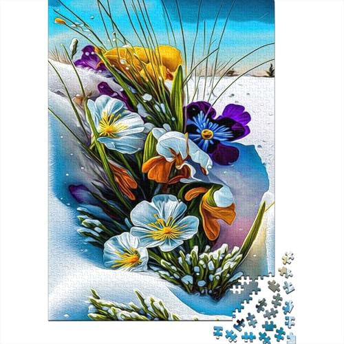 Art Flowers Puzzle 1000-teilige Schwer Puzzle Spielzeug Lernspiel Impossible Herausforderung Spielzeug Für Erwachsene Und Kinder in Bewährter 1000pcs (38x26cm) von LMYmoney