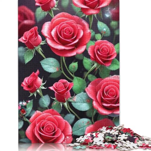 Art Flowers Puzzle 1000-teilige Schwer Puzzle Spielzeug Lernspiel Impossible Herausforderung Spielzeug Für Erwachsene Und Kinder in Bewährter 1000pcs (75x50cm) von LMYmoney