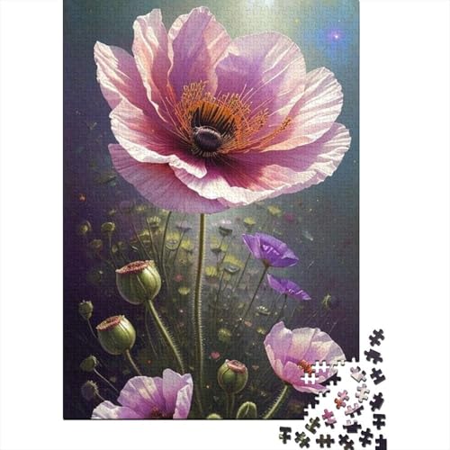 Art Flowers Puzzle 1000-teilige Schwer Puzzle Spielzeug Lernspiel Impossible Herausforderungsspielzeug Für Erwachsene Kinder 1000pcs (38x26cm) von LMYmoney
