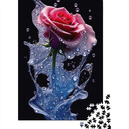 Art Flowers Puzzle 1000-teilige Schwer Puzzle Spielzeug Lernspiel Impossible Herausforderungsspielzeug Für Erwachsene Kinder 1000pcs (38x26cm) von LMYmoney