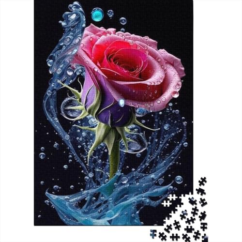 Art Flowers Puzzle 1000-teilige Schwer Puzzle Spielzeug Lernspiel Impossible Herausforderungsspielzeug Für Erwachsene Kinder 1000pcs (38x26cm) von LMYmoney