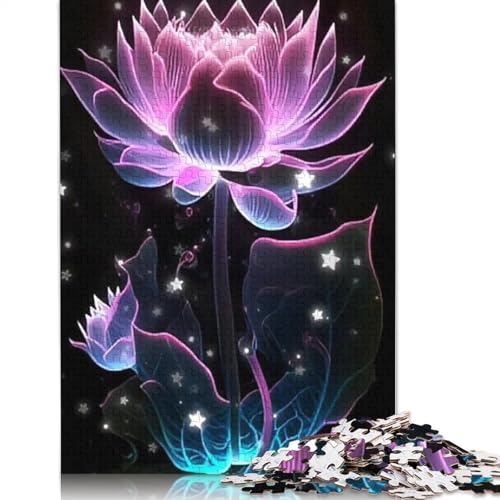 Art Flowers Puzzle 1000-teilige Schwer Puzzle Spielzeug Lernspiel Impossible Herausforderungsspielzeug Für Erwachsene Kinder 1000pcs (75x50cm) von LMYmoney