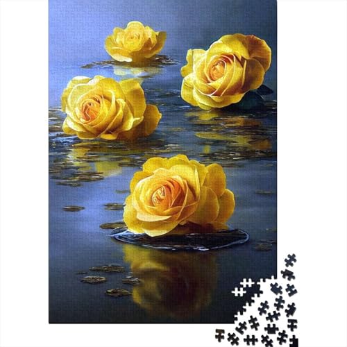 Art Flowers Puzzle 1000-teilige Schwer Puzzle Spielzeug Lernspiel Impossible Herausforderungsspielzeug Für Erwachsene Und Kinder Ab 12 Jahren 1000pcs (38x26cm) von LMYmoney