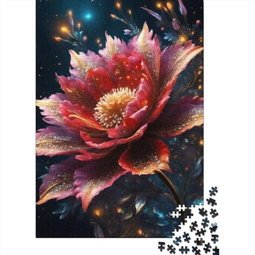 Art Flowers Puzzle 1000-teilige Schwer Puzzle Spielzeug Lernspiel Impossible Herausforderungsspielzeug Für Erwachsene Und Kinder Ab 14 Jahren 1000pcs (38x26cm) von LMYmoney