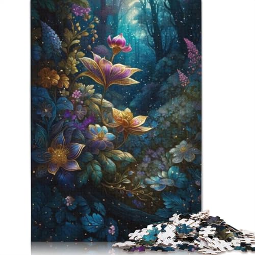 Art Flowers Puzzle 1000-teilige Schwer Puzzle Spielzeug Lernspiel Impossible Herausforderungsspielzeug Für Erwachsene Und Kinder Ab 14 Jahren 1000pcs (75x50cm) von LMYmoney
