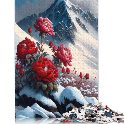 Art Flowers Puzzle 1000-teilige Schwer Puzzle Spielzeug Lernspiel Impossible Herausforderungsspielzeug Für Erwachsene Und Kinder Ab 14 Jahren 1000pcs (75x50cm) von LMYmoney