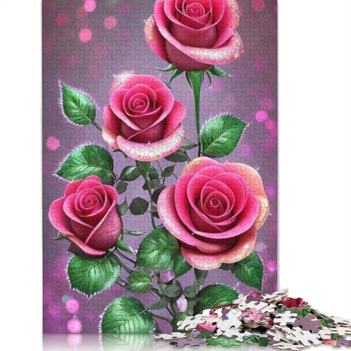 Art Flowers Puzzle 1000-teilige Schwer Puzzle Spielzeug Lernspiel Impossible Herausforderungsspielzeug Für Erwachsene Und Kinder Ab 14 Jahren 1000pcs (75x50cm) von LMYmoney
