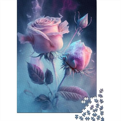 Art Flowers Puzzle 1000-teilige Schwer Puzzle Spielzeug Lernspiel Impossible Herausforderungsspielzeug Für Erwachsene Und Kinder in Bewährter 1000pcs (38x26cm) von LMYmoney