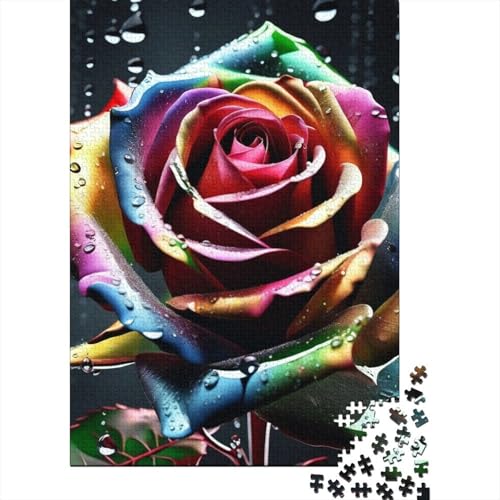 Art Flowers Puzzle 1000-teilige Schwer Puzzle Spielzeug Pädagogisches Spiel Impossible Herausforderung Spielzeug Für Erwachsene Kinder 1000pcs (38x26cm) von LMYmoney