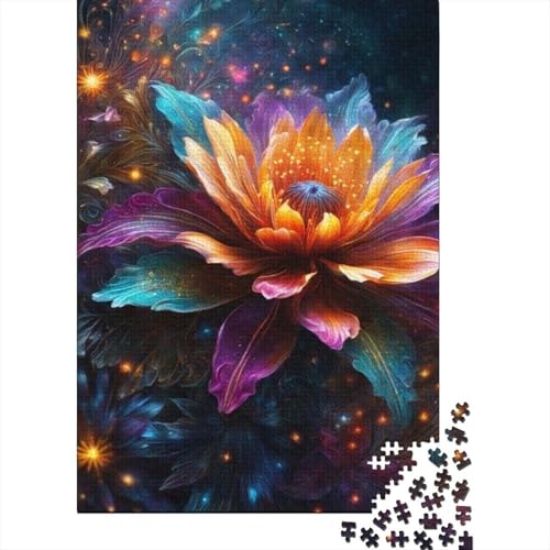 Art Flowers Puzzle 1000-teilige Schwer Puzzle Spielzeug Pädagogisches Spiel Impossible Herausforderung Spielzeug Für Erwachsene Kinder 1000pcs (38x26cm) von LMYmoney