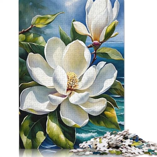 Art Flowers Puzzle 1000-teilige Schwer Puzzle Spielzeug Pädagogisches Spiel Impossible Herausforderung Spielzeug Für Erwachsene Kinder 1000pcs (75x50cm) von LMYmoney