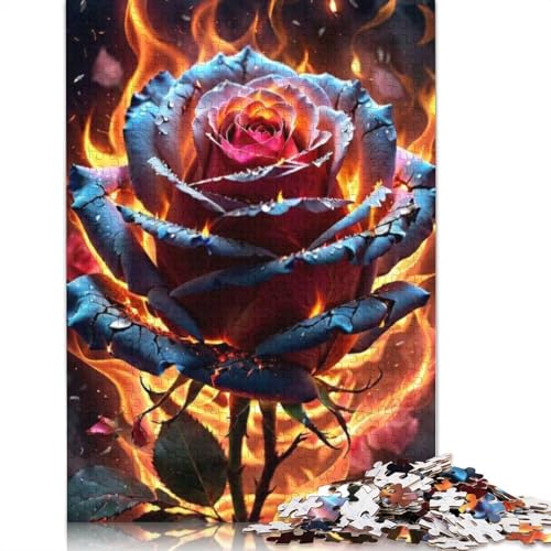 Art Flowers Puzzle 1000-teilige Schwer Puzzle Spielzeug Pädagogisches Spiel Impossible Herausforderung Spielzeug Für Erwachsene Kinder 1000pcs (75x50cm) von LMYmoney