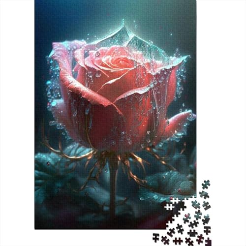 Art Flowers Puzzle 1000-teilige Schwer Puzzle Spielzeug Pädagogisches Spiel Impossible Herausforderungsspielzeug Für Erwachsene Kinder 1000pcs (38x26cm) von LMYmoney