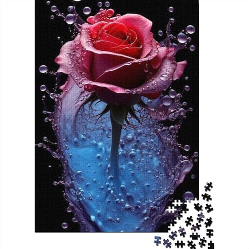 Art Flowers Puzzle 1000-teilige Schwer Puzzle Spielzeug Pädagogisches Spiel Impossible Herausforderungsspielzeug Für Erwachsene Kinder 1000pcs (38x26cm) von LMYmoney