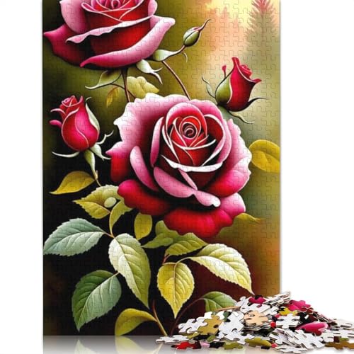 Art Flowers Puzzle 1000-teilige Schwer Puzzle Spielzeug Pädagogisches Spiel Impossible Herausforderungsspielzeug Für Erwachsene Kinder 1000pcs (75x50cm) von LMYmoney
