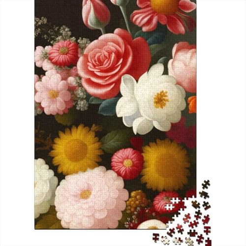 Art Flowers Puzzle 1000-teilige Schwer Puzzle Spielzeug Pädagogisches Spiel Impossible Herausforderungsspielzeug Für Erwachsene Und Kinder in Bewährter 1000pcs (38x26cm) von LMYmoney