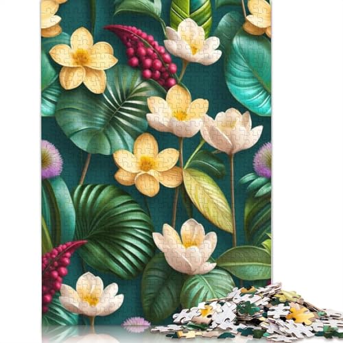 Art Flowers Puzzle 1000-teilige Schwer Puzzle Spielzeug Pädagogisches Spiel Impossible Herausforderungsspielzeug Für Erwachsene Und Kinder in Bewährter 1000pcs (75x50cm) von LMYmoney