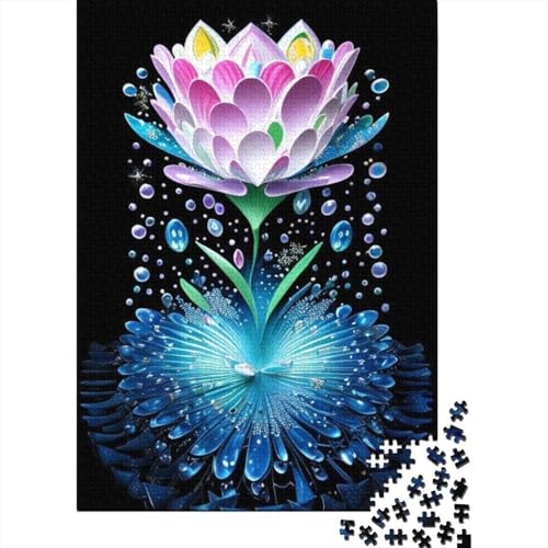 Art Flowers Puzzles 1000 Teile Schwer Puzzle Spielzeug Lernspiel Impossible Herausforderung Spielzeug Für Erwachsene Kinder 1000pcs (38x26cm) von LMYmoney