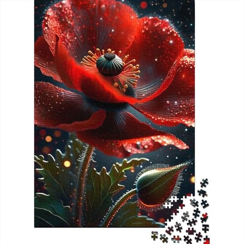Art Flowers Puzzles 1000 Teile Schwer Puzzle Spielzeug Lernspiel Impossible Herausforderung Spielzeug Für Erwachsene Kinder 1000pcs (38x26cm) von LMYmoney