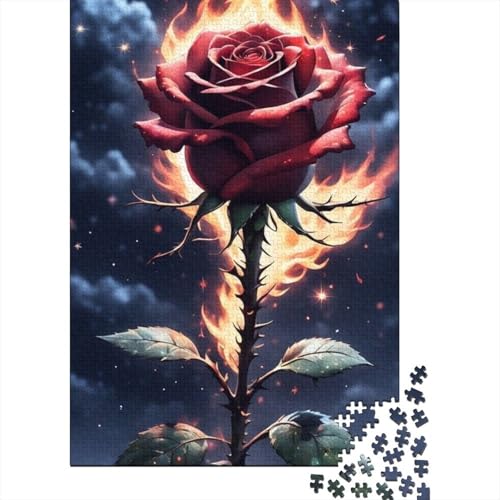 Art Flowers Puzzles 1000 Teile Schwer Puzzle Spielzeug Lernspiel Impossible Herausforderung Spielzeug Für Erwachsene Kinder 1000pcs (38x26cm) von LMYmoney
