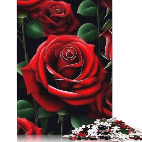 Art Flowers Puzzles 1000 Teile Schwer Puzzle Spielzeug Lernspiel Impossible Herausforderung Spielzeug Für Erwachsene Kinder 1000pcs (75x50cm) von LMYmoney