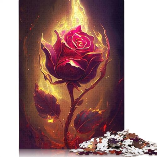 Art Flowers Puzzles 1000 Teile Schwer Puzzle Spielzeug Lernspiel Impossible Herausforderung Spielzeug Für Erwachsene Kinder 1000pcs (75x50cm) von LMYmoney