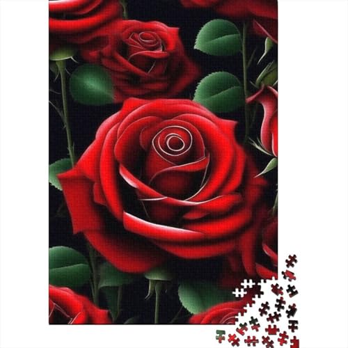 Art Flowers Puzzles 1000 Teile Schwer Puzzle Spielzeug Lernspiel Impossible Herausforderung Spielzeug Für Erwachsene Und Kinder Ab 12 Jahren 1000pcs (38x26cm) von LMYmoney