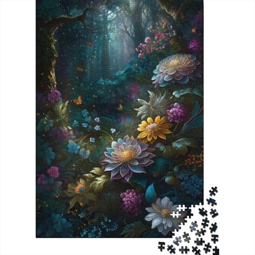 Art Flowers Puzzles 1000 Teile Schwer Puzzle Spielzeug Lernspiel Impossible Herausforderung Spielzeug Für Erwachsene Und Kinder Ab 12 Jahren 1000pcs (38x26cm) von LMYmoney