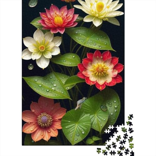 Art Flowers Puzzles 1000 Teile Schwer Puzzle Spielzeug Lernspiel Impossible Herausforderung Spielzeug Für Erwachsene Und Kinder Ab 12 Jahren 1000pcs (38x26cm) von LMYmoney