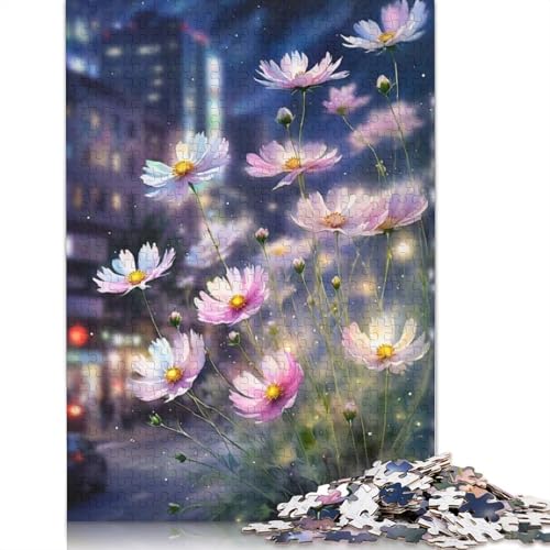 Art Flowers Puzzles 1000 Teile Schwer Puzzle Spielzeug Lernspiel Impossible Herausforderung Spielzeug Für Erwachsene Und Kinder Ab 12 Jahren 1000pcs (75x50cm) von LMYmoney