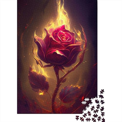 Art Flowers Puzzles 1000 Teile Schwer Puzzle Spielzeug Lernspiel Impossible Herausforderung Spielzeug Für Erwachsene Und Kinder Ab 14 Jahren 1000pcs (38x26cm) von LMYmoney