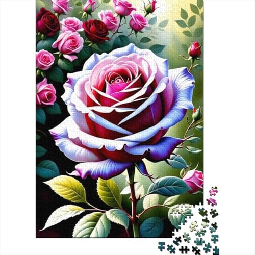 Art Flowers Puzzles 1000 Teile Schwer Puzzle Spielzeug Lernspiel Impossible Herausforderung Spielzeug Für Erwachsene Und Kinder in Bewährter 1000pcs (38x26cm) von LMYmoney